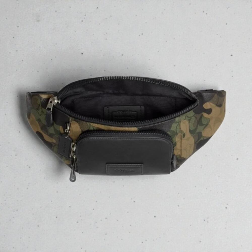 Coach Track Belt Bag In Signature Canvas With Green Camo Print CM184 - Picture 3 of 4